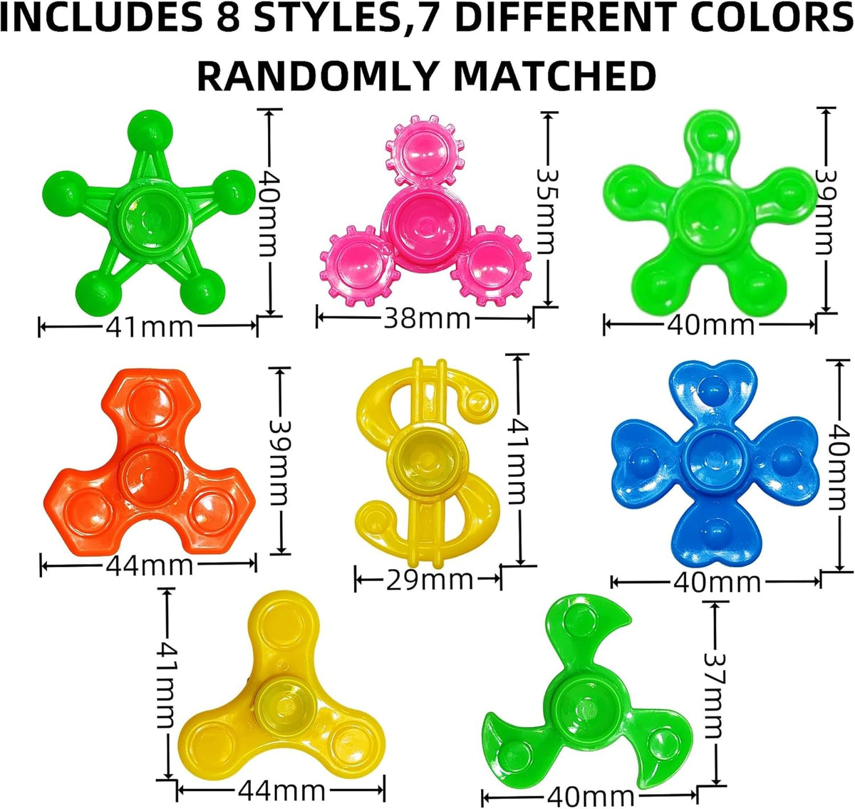 Fidget Spinners Bulk-Mini Fidget Spinner Toys – Fun for Kids & Family - 200 - image 2