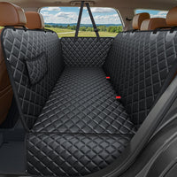 URPOWER Dog Car Seat Cover for Back Seat - Textured Black / Standard - 54" Length