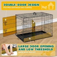 Extra Large Dog Crate 48 Inch Double Door Pet Cage Kennel – Essentials for Dogs - 36.6"L x 22.6"W x 24.2"H / 1P / Double Door - image 3