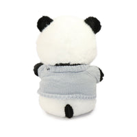 10-Inch Black and White Muffin Panda with Sweater