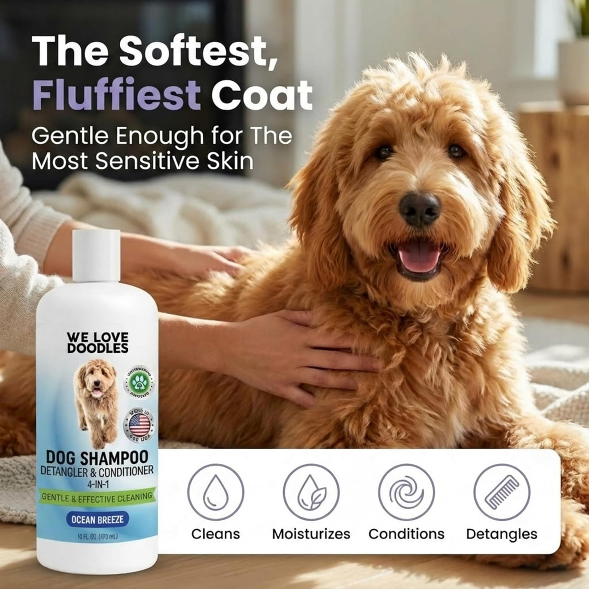Puppy Shampoo and Conditioner, Tearless Puppy Wash - Dog Shampoo - Ocean Breeze - image 2