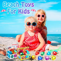 MARFOREVER diving gems pool toys, 15 colorful acrylic diamonds in two sizes - view 8