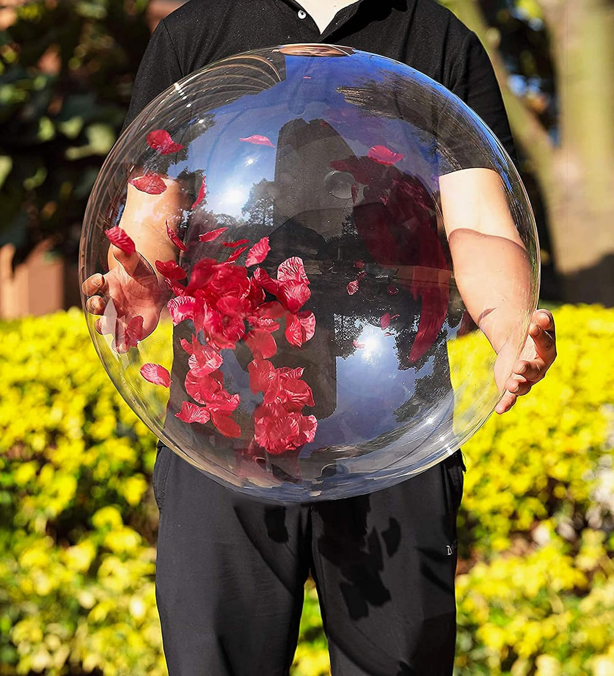20 Inch Bobo Balloons, Large Bubble Balloons - 36 Inches/12 Pack / Transparent - image 2