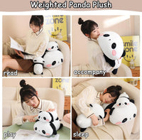 SQEQE Weighted Black Cat Plush - Panda / Large(23.6 Inch) - image 4
