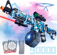 Large Electric Gel Splat Blaster, Automatic and Manual with 60 - Multicolored