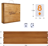 Offelec Double Six Dominoes Set - Poker Suit Rummy Game - image 4