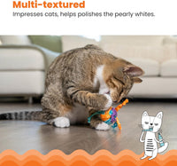 Catstages OrkaKat Wiggle Worm Dental Cat Chew Toy with Catnip - Tons of Tails / One Size (Pack of 1) - image 4