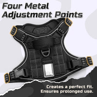 rabbitgoo Tactical Dog Harness for Large - Black / Large - image 2