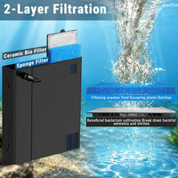 Aquarium Filter for 55-150 Gallons Tank - Black / 20-55 Gallon Tank w/ UV - image 2