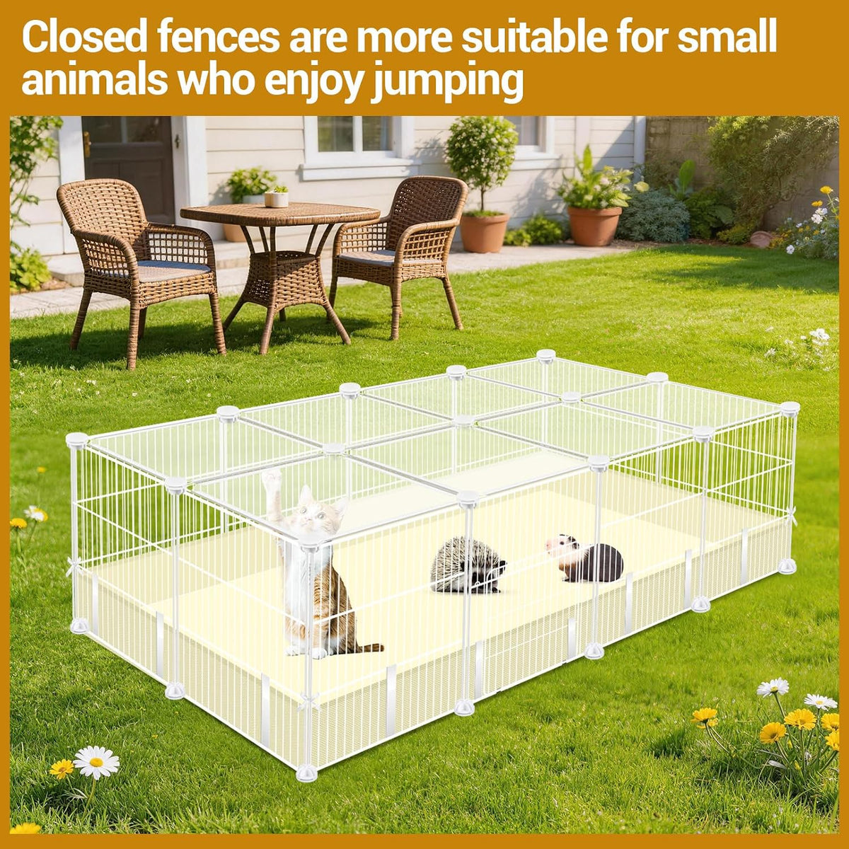 12 Panels Guinea Pig Cages - White 20 P - image 3