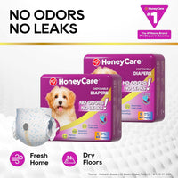 HONEY CARE All-Absorb Disposable Female Dog Diapers Small Size - SMALL(Pack of 1) - image 3