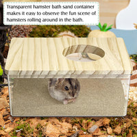 kathson Hamster Sand Bath Box Transparent Acrylic Small Animals - Large - Rectangle - image 3