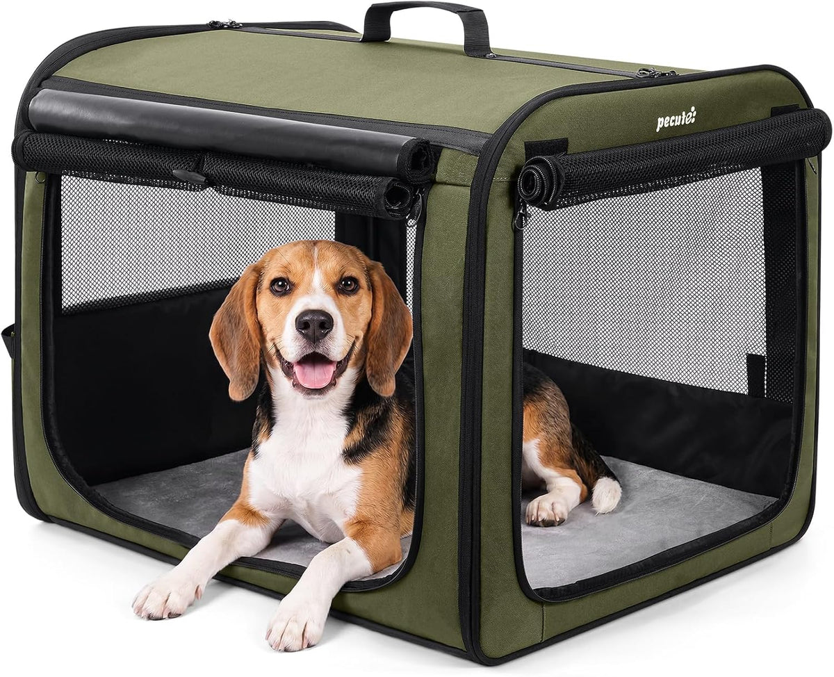 Dog Car Carrier Light Weight 24×17.7×20.5in - Green / 27.0"L x 20.5"W x 20.5"H