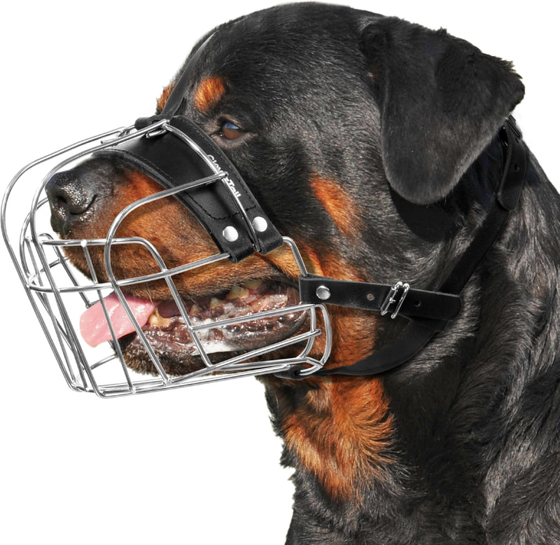 XL Metal Dog Muzzle for Large Sized Dogs - Large
