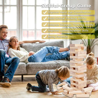 Aivalas Giant Tumble Tower 57 Blocks 4.2FT Indoor Outdoor Games - L-Over 4.2 FT-57PCS - image 3