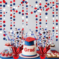 FUBININA Birthday Party Centerpieces Table Decorations Metallic Foil - Red White and Blue - image 4