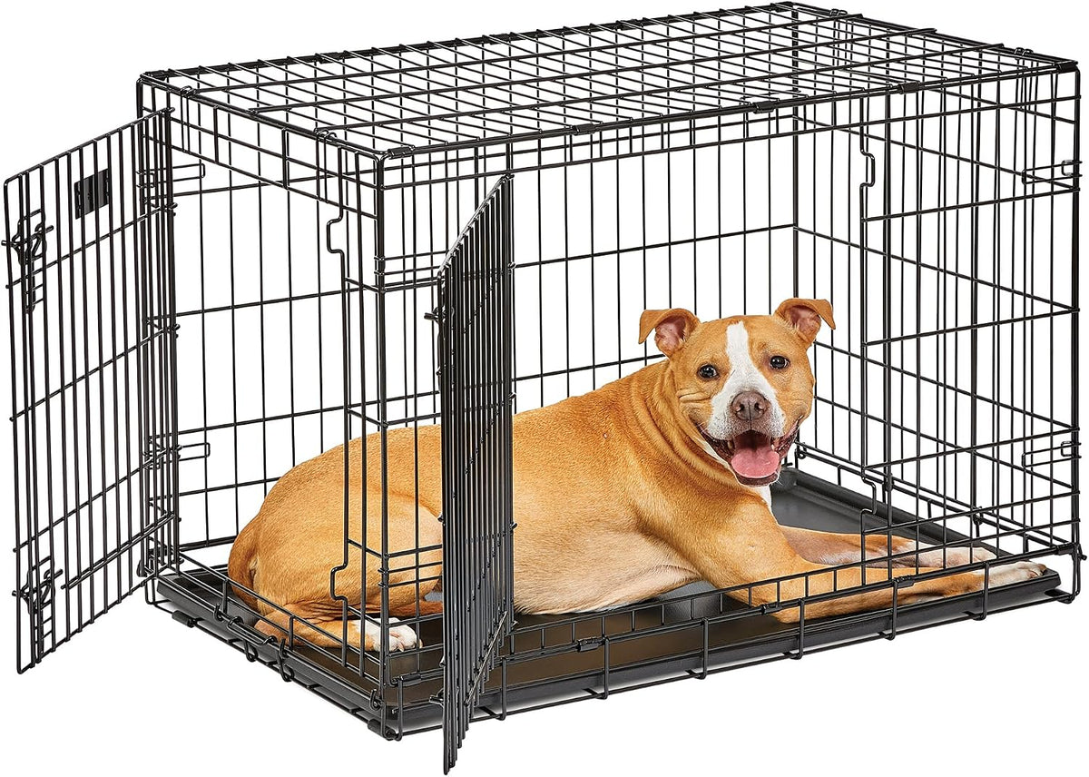 LifeStages by MidWest 36-Inch Double Door Crate, M-L Breeds - Double Door / Fits 36-inch Crate