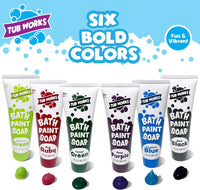 Tub Works Bath Paint Soap Bath Toy, Classic 6 Pack, Non-Toxic - Deep Bold - image 2