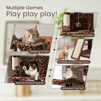SHA CERLIN 68 Inches Multi-Level Large Cat Tree for Large Kitties/Big - 68in / Leopard Print - image 3