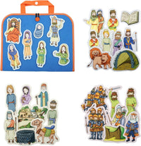 CHEFAN Noah's Ark Felt Board Bible Stories - Wisdom of Solomon & Other 3 Bible Stories Set
