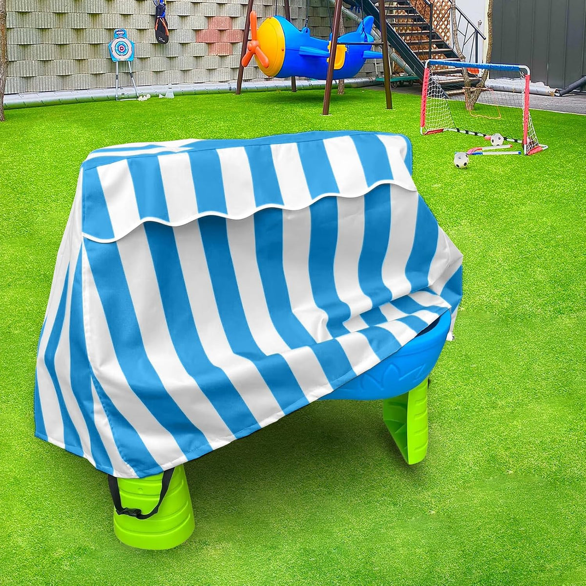 Kids Water Table Cover Fit Rain Showers Splash Pond Water Table - Azure