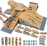 Gr8ware 6-in-1 fingerboard skate park with half pipe ramp and mini finger skateboards - view 3