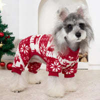 Cow Dog Sweater, Dog Winter Clothes for Small Medium Dogs Girl Boy Fleece Pet Pajamas for Winter - Christmas Reindeer / Small(Weight:3.5-7lb, Chest:13-14.9") - image 4