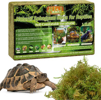 9 OZ Sphagnum Moss for Reptiles, Green Terrarium Moss - 1.1LB