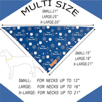 Halloween Dog Bandanas 2 Pack - Happy New Year / X-Large - image 2