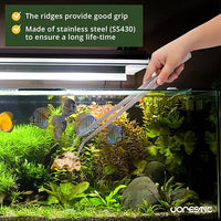 2 Pcs 15 Inch Tweezers, Heavy Duty Reptile Feeding Tongs, Aquarium Tongs, Reptile Tweezers Feeding, Reptile Tongs, Straight and Curved Long Tweezers for Aquarium and Terrarium