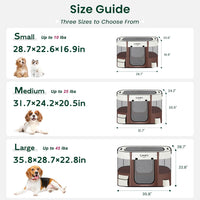 Love's cabin Pet Puppy Dog Playpen - Brown / Large - image 2