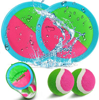 Jalunth Ball Catch Set Games Toss Paddle - Azure / 2