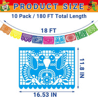 18 FT Cinco De Mayo Party Decorations - 10 Pack - image 2