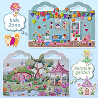 Cosomia 6 reusable puffy sticker books with princess, mermaid and garden themes - view 8