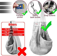 Pet Dog Sling Carrier for 3-10 lbs pet,Dog Purse Pouch,Dog Satchel,Reversible unadjustable Strap Travel Hand-Free Safe Bag Small Puppy Backpack (Grey)