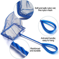 Mogoko 2 Pack Aquarium Net Fish Net Small Net Multi-Size Fine Mesh - 2. Blue / 5 Inch - image 3