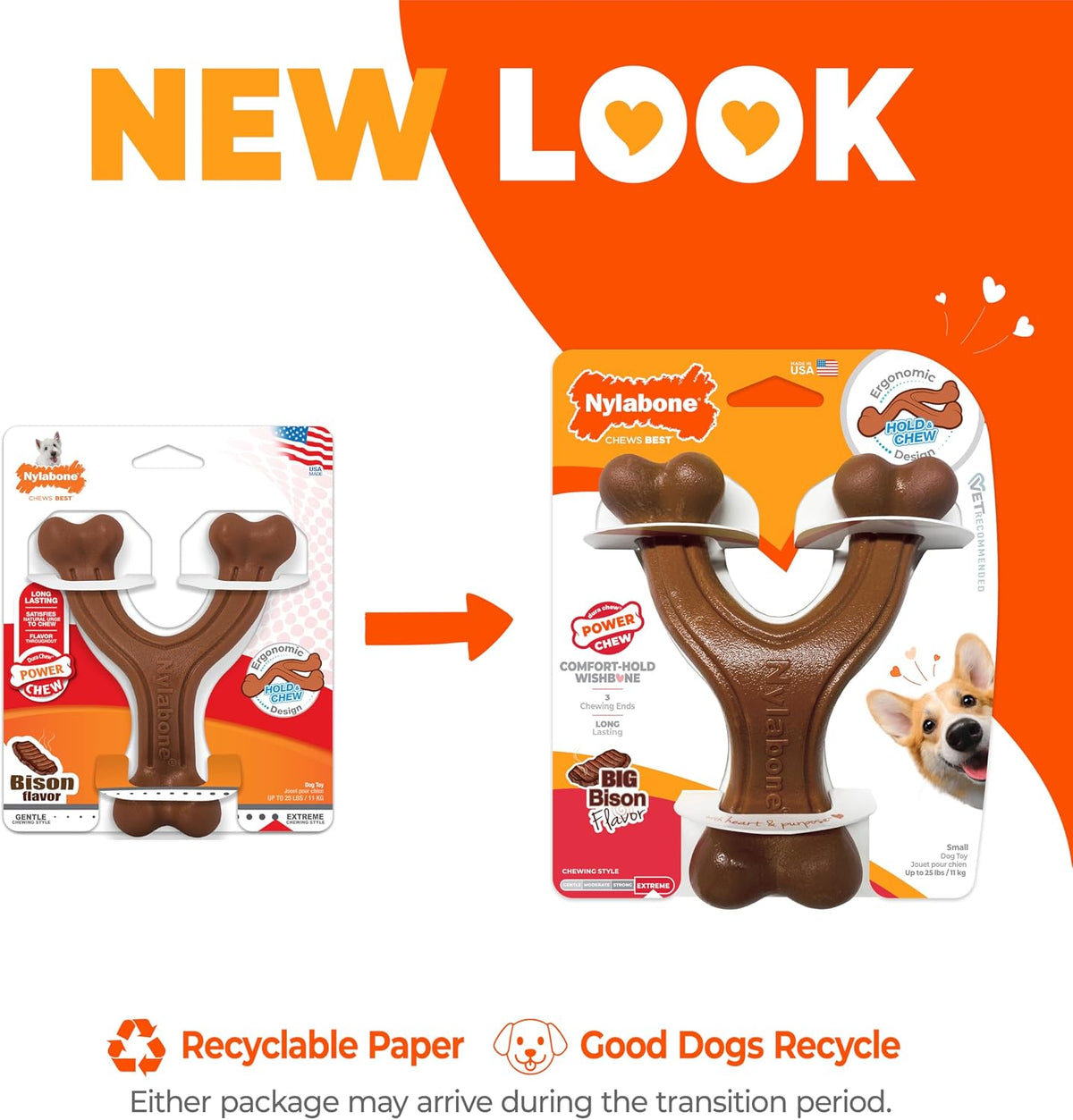 Nylabone Power Chew Customer Favorites Dog Chew Toys - Small / Wishbone - image 3
