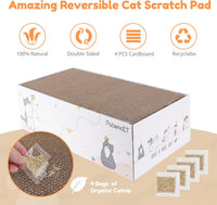 PatiencET Cat Scratch Pad with Box - Flat with Box - 8 Pack