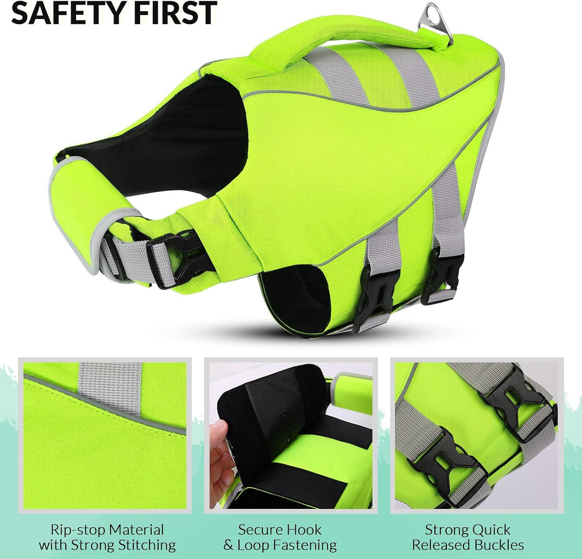 Queenmore XS Dog Life Jacket - X-Large / Neno Green - image 2