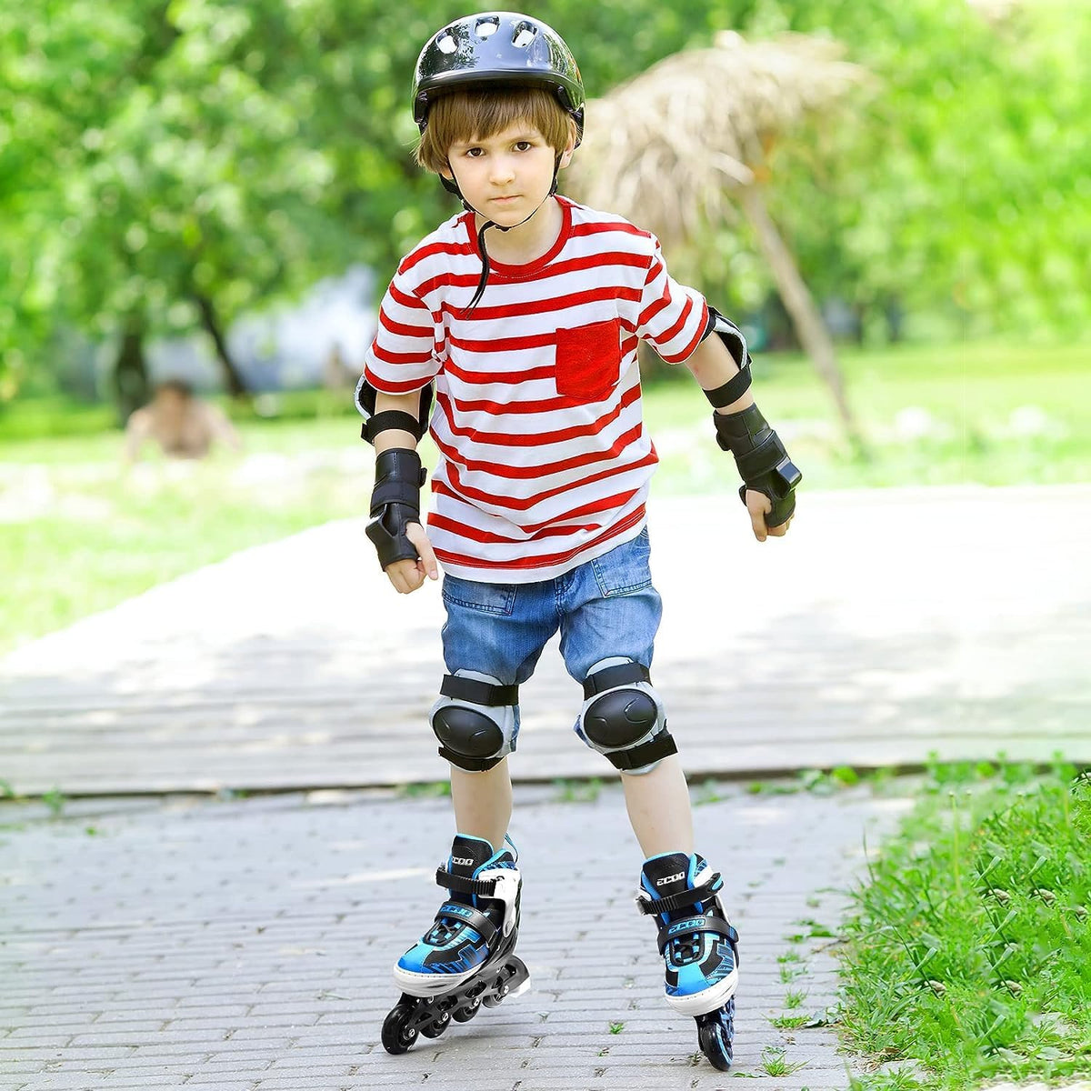 Adjustable Inline Skates for Kids Ages 4-12 – Fun for Kids & Family - Blue / Small-Little Kids(11j-13j US） - image 2