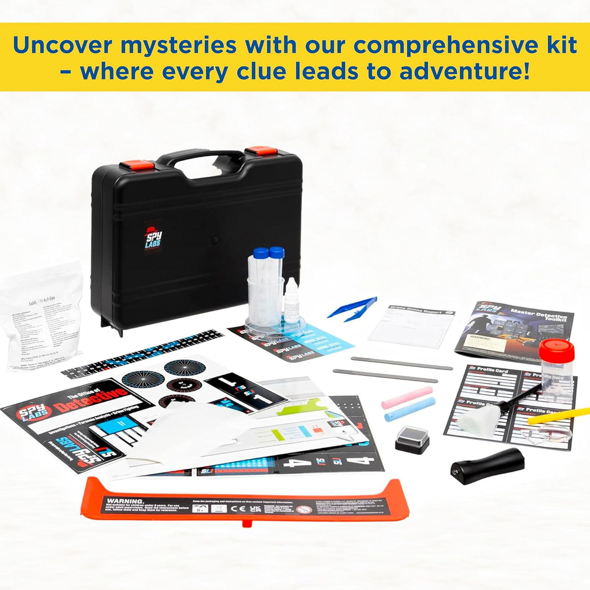 Spy Labs Master Detective Toolkit V2 forensic science kit with UV light and storybook - view 4