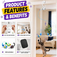 Interactive Cat Toys for Indoor Cats - White - image 4