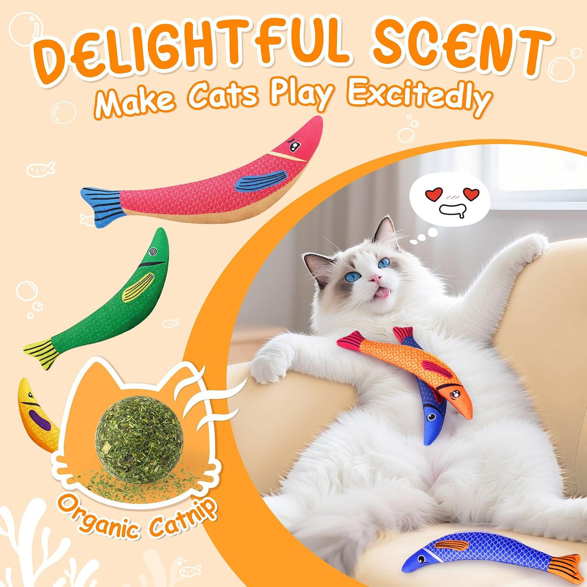 Cat Toys for Indoor Cats, 6 Pack Interactive Catnip Toys for Bored – Essentials for Cats - image 4