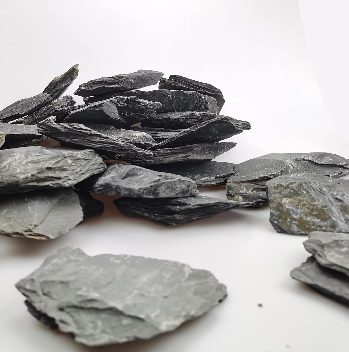 Voulosimi Natural Slate Rocks PH Neutral Stone Perfect Rocks - 5-7 inch / 3.5 LB - image 2