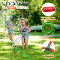 HeySplash kids whale sprinkler toy with 6 colorful wiggle tubes for a garden hose - view 15