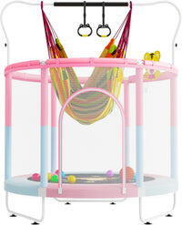 VGMiu 60" Trampoline for Kids - Blue Pink / 5FT