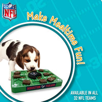 Pets First NFL Houston Texans Puzzle Toy, Puzzle Treat Dog Toy, Interactive Dog Treat Toy, Dog Puzzle