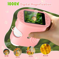 1000X Handheld Digital Microscope for Kids: Pocket Microscope - Pink - image 3