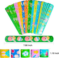 Max Fun 48pcs Halloween Slap Bracelets Party Favors Toys for Kids - Easter - image 2