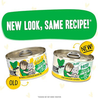 Weruva B.F.F. Play - Best Feline Friend Paté Lovers, Aw Yeah!, Chicken & Lamb Laugh Out Loud with Chicken & Lamb, 2.8oz Can (Pack of 12)